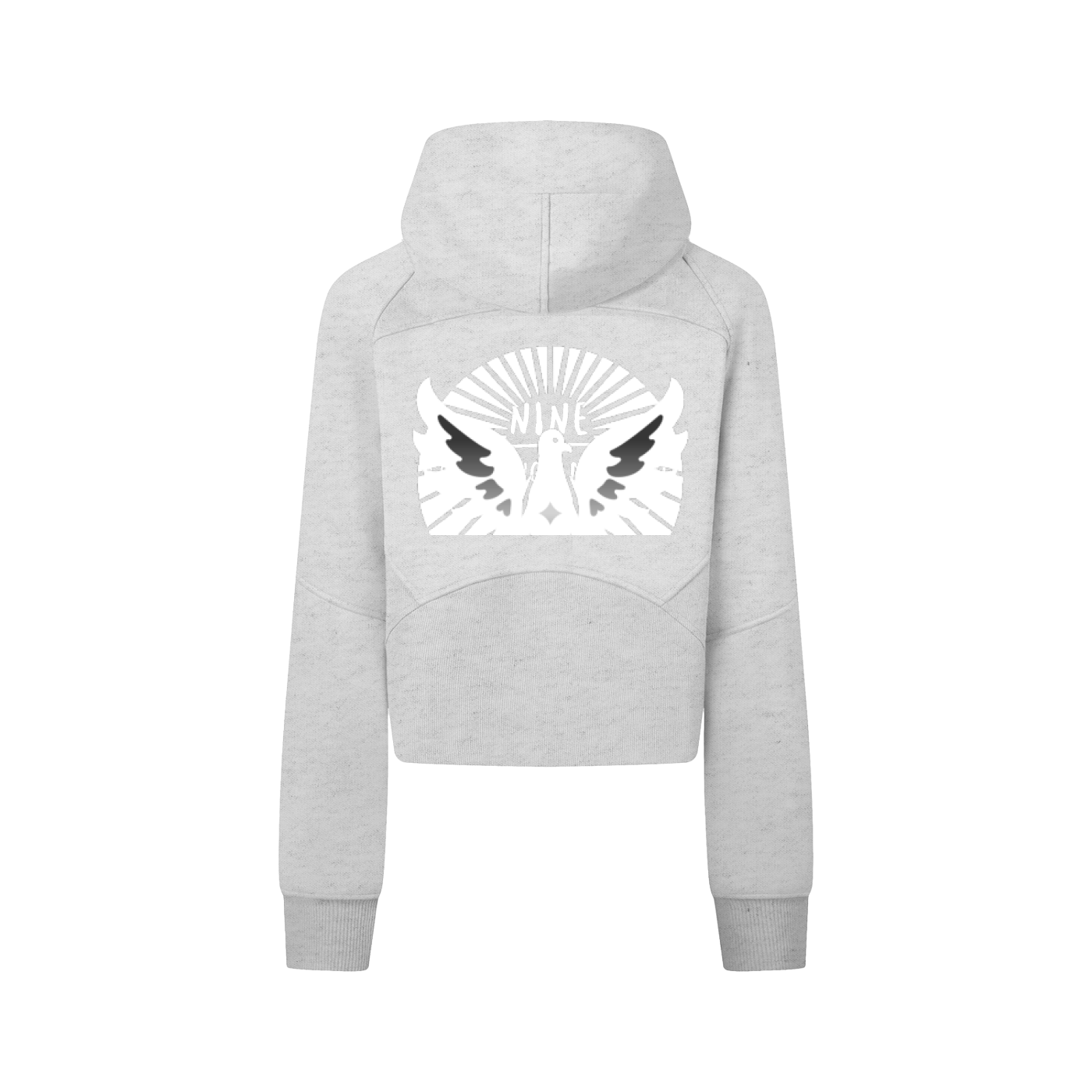 Nine Cropped Zip-Through Hoodie