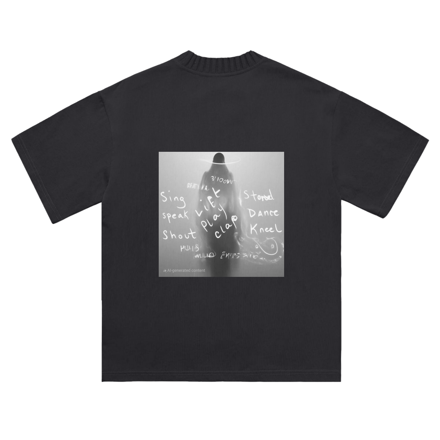 Heavyweight Knitted Round Neck T-Shirt - 305 GSM