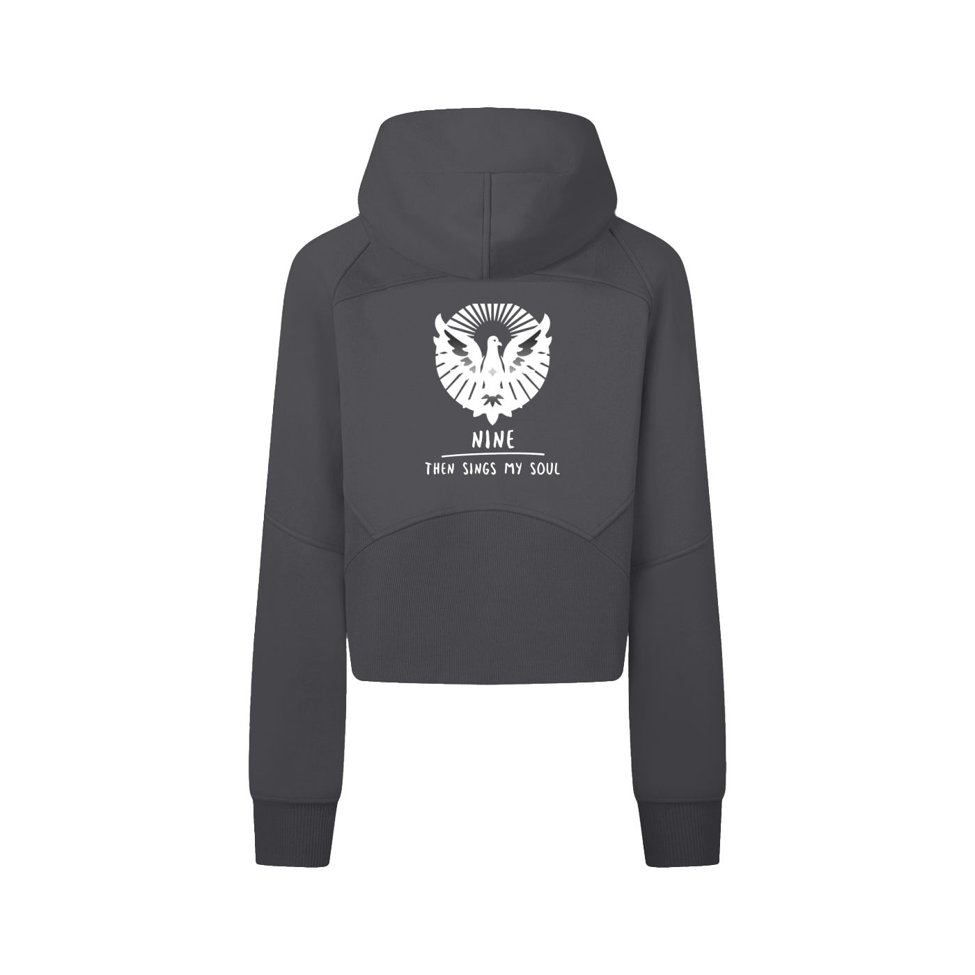 Nine Cropped Zip-Through Hoodie