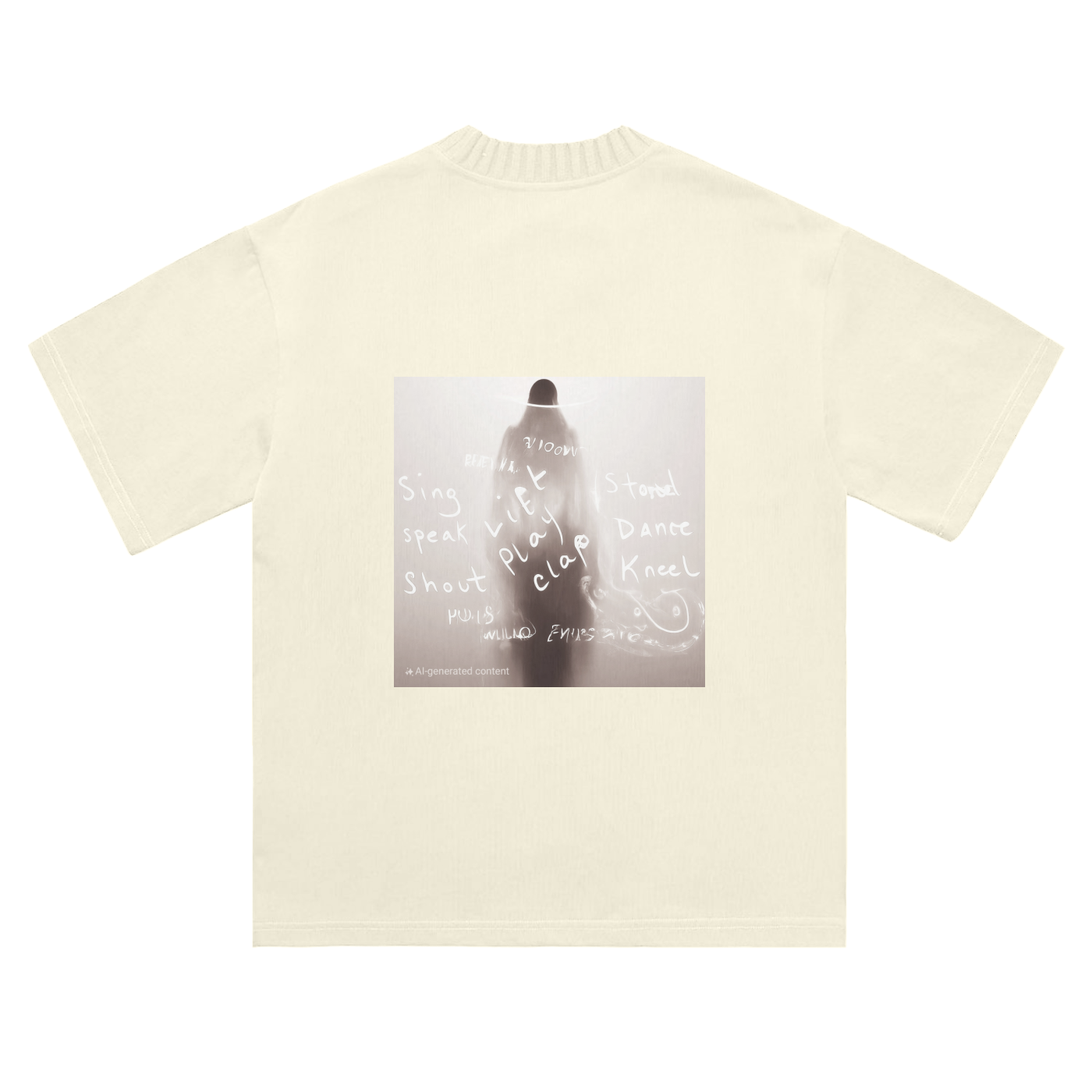 Heavyweight Knitted Round Neck T-Shirt - 305 GSM