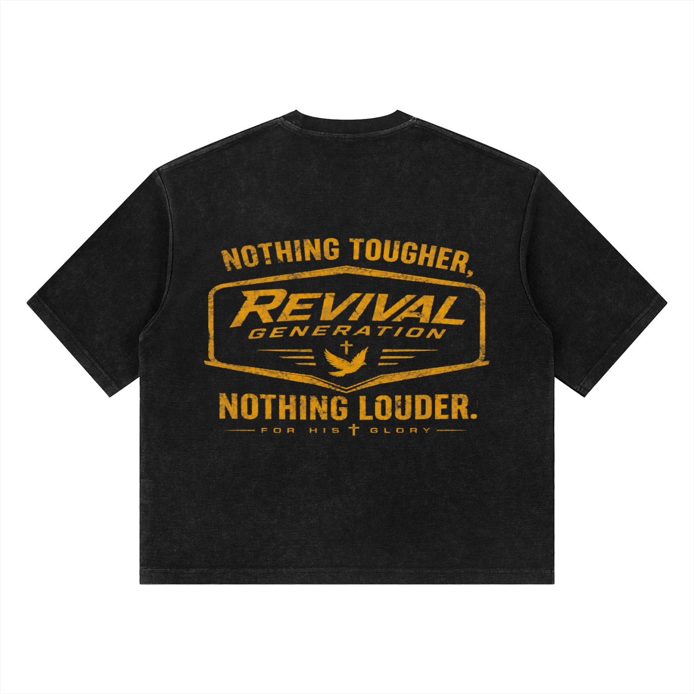 Revival Generation Waffle Boxy T-Shirt
