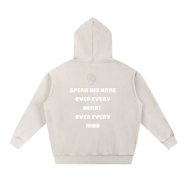 I SPEAK JESUS Snow Wash Fleece Oversize Hoodie