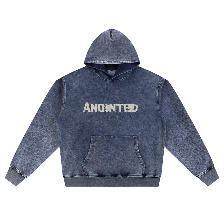 The ANOINTED Snow Wash Oversized Hoodie