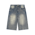 EPHESIANS 1 Short en jean ample délavé vintage
