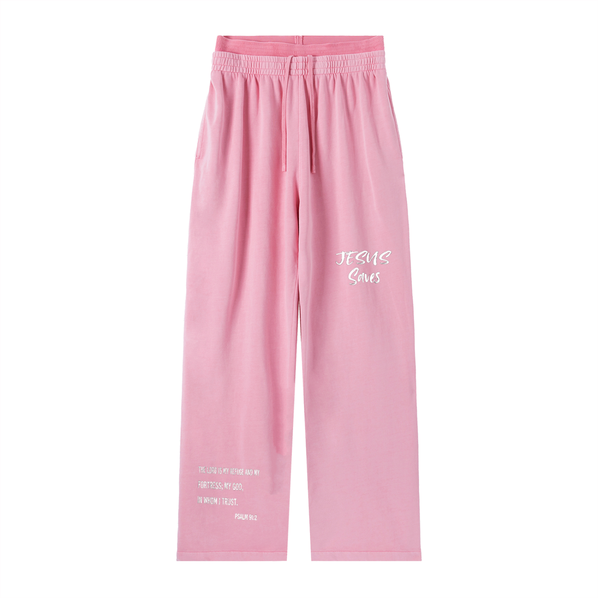 JESUS SAVES Vintage Washed Waist Pants