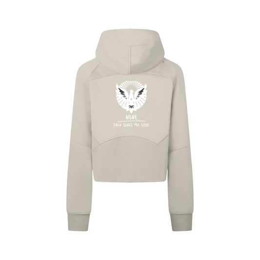 Nine Cropped Zip-Through Hoodie