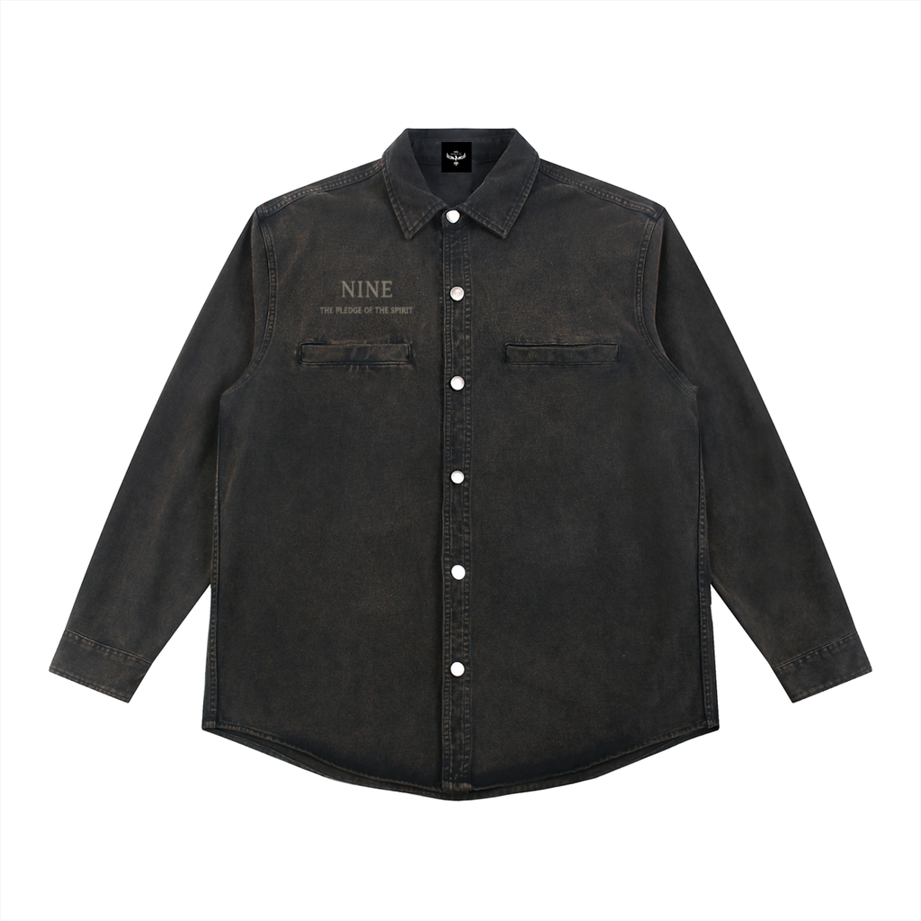 SOUL NOT FOR SALE Blouson en jean délavé épais