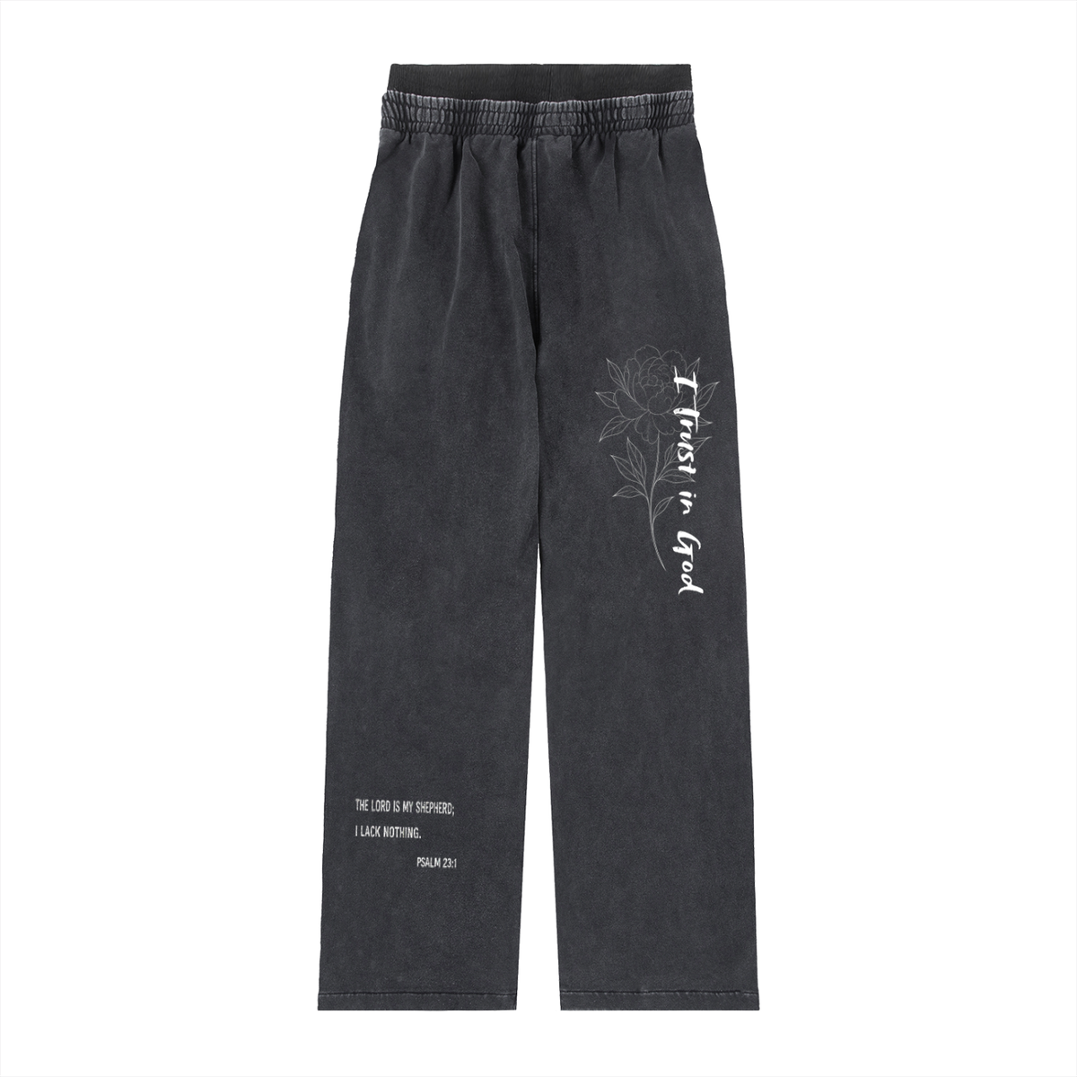 JESUS SAVES Vintage Washed Waist Pants