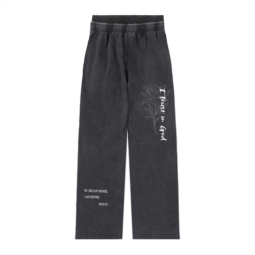JESUS SAVES Vintage Washed Waist Pants