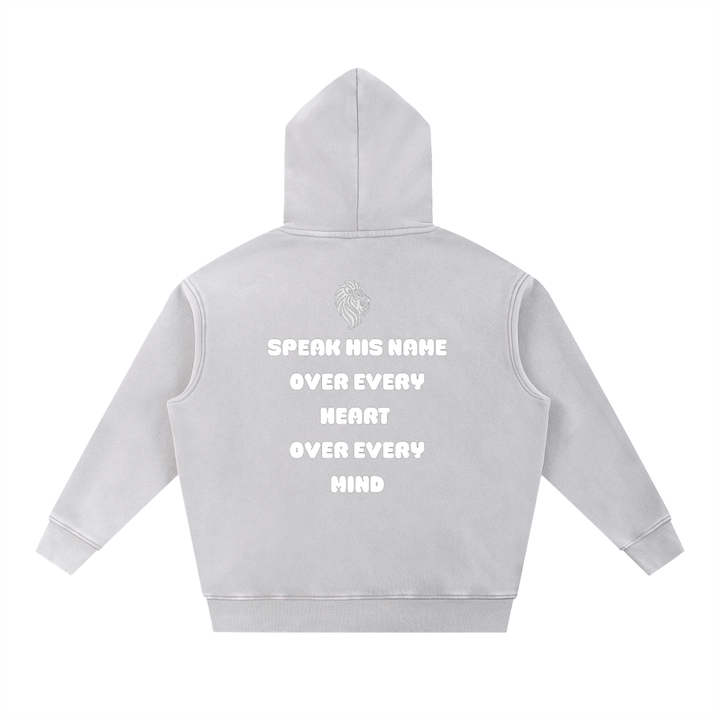I SPEAK JESUS Snow Wash Fleece Oversize Hoodie