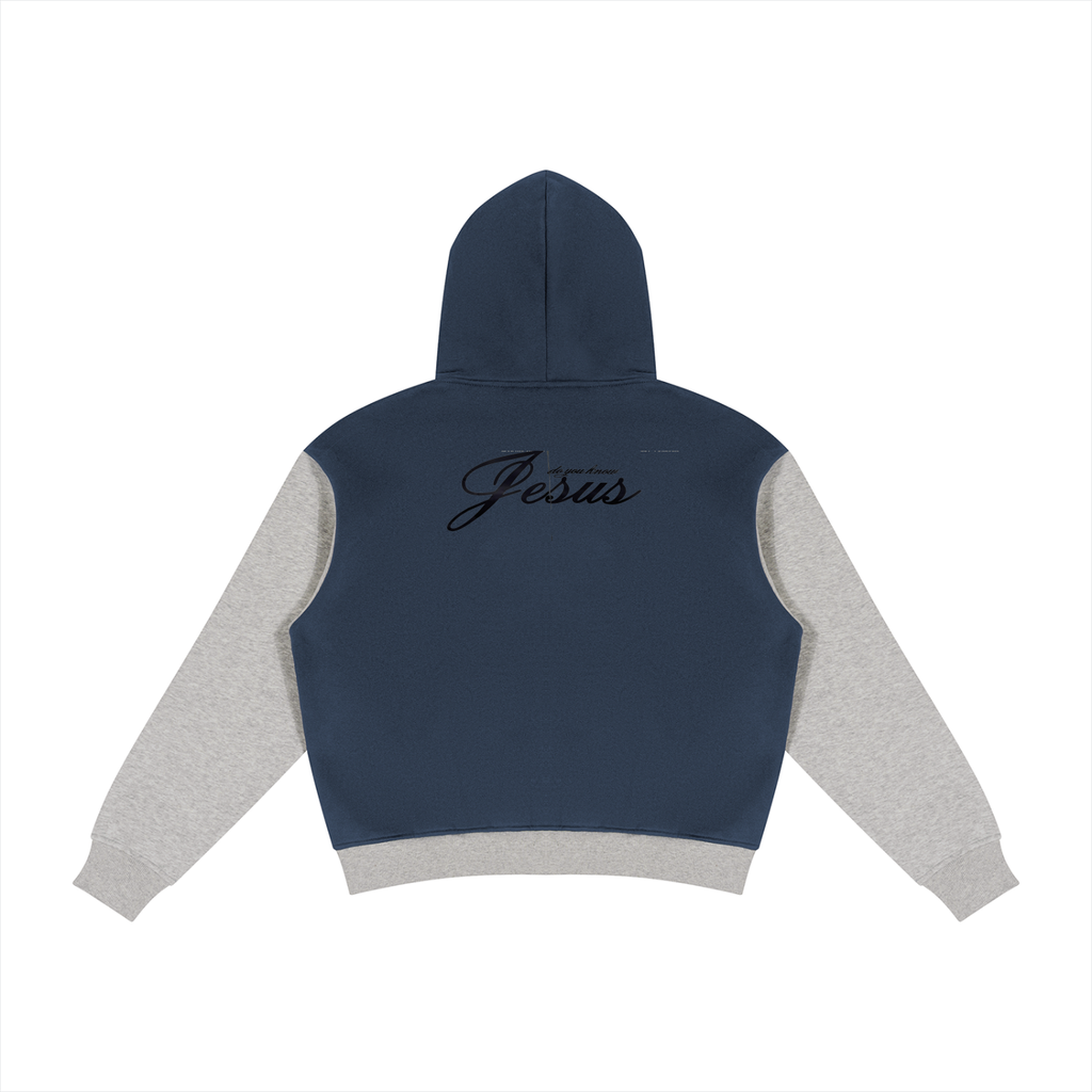 LOVE LIKE JESUS Color Block Full Zip Hoodie