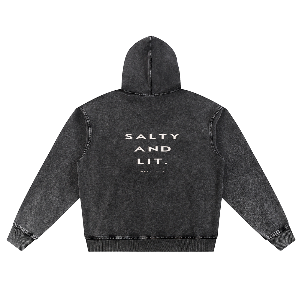 Snow Wash Oversized Hoodie
