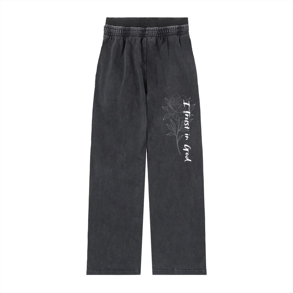 JESUS SAVES Vintage Washed Waist Pants