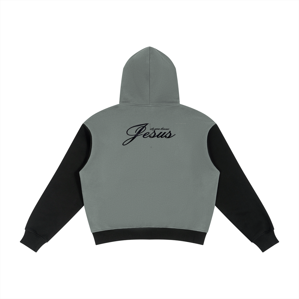 LOVE LIKE JESUS Color Block Full Zip Hoodie