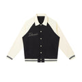 Contrast Raglan Sleeve Baseball Jacket