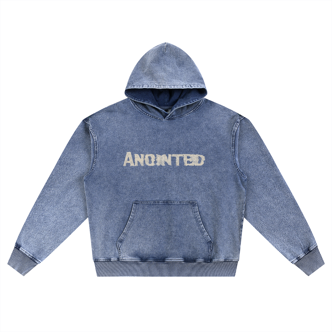 The ANOINTED Snow Wash Oversized Hoodie
