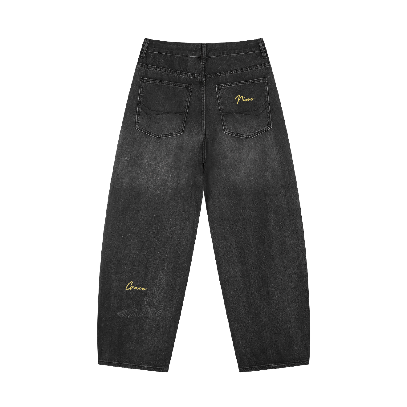 CORINTHIANS GRACE Vintage Wash Barrel Jeans