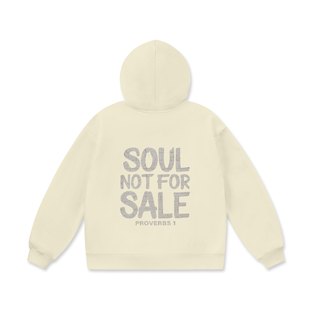 Soul Not For Sale/Freedom Oversized Heavyweight Fleece Hoodie