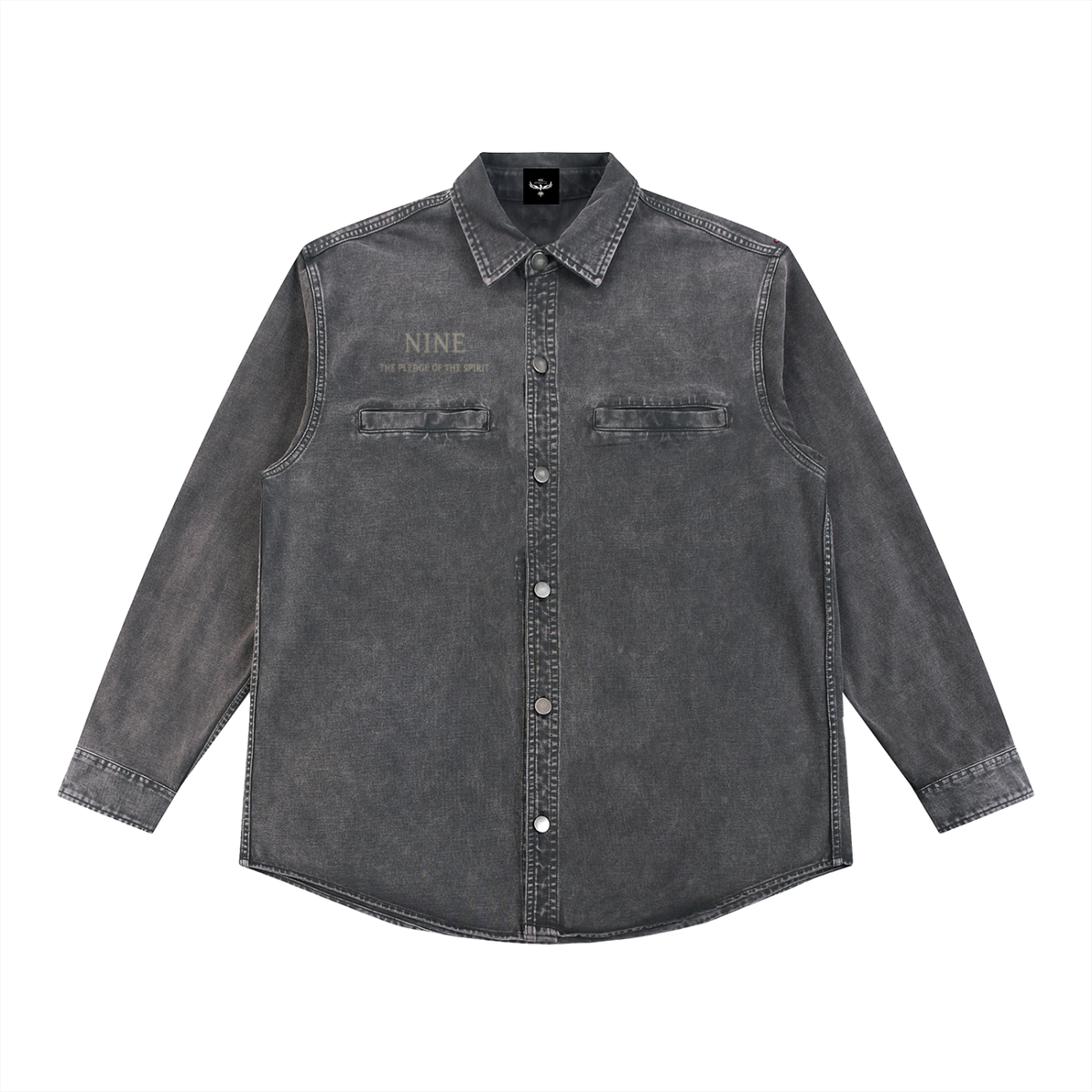 SOUL NOT FOR SALE Blouson en jean délavé épais