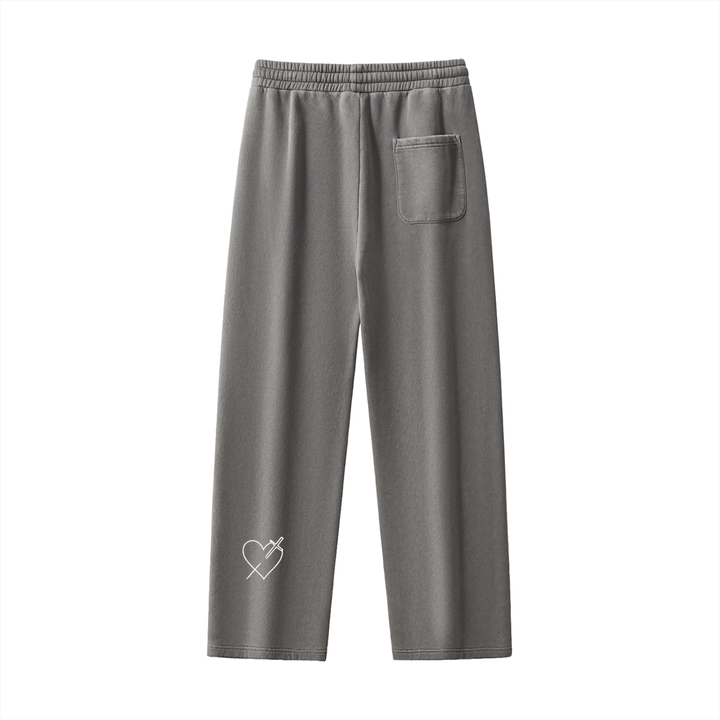 LOVE LIKE JESUS Frayed Enzyme Washed Fleece Sweatpants