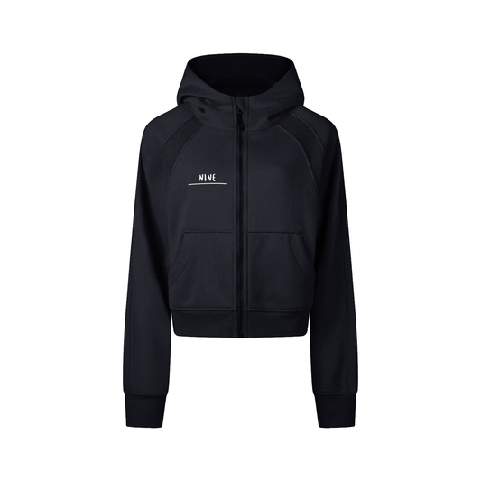 Nine Cropped Zip-Through Hoodie