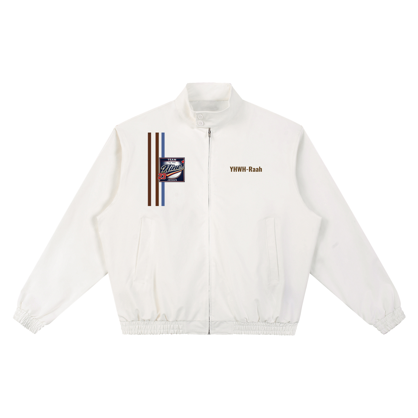 JEHOVAH RAAH Stand Collar Bomber Jacket