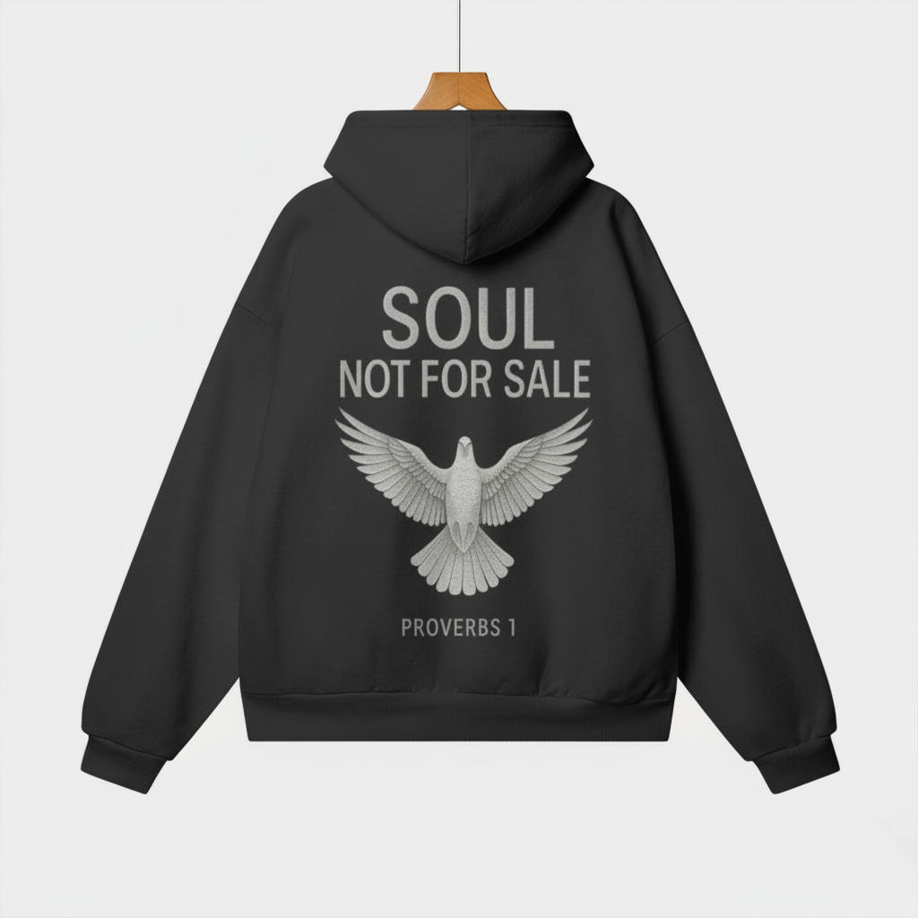 Soul Not For Sale Heavyweight Hidden Pocket Fleece Hoodie