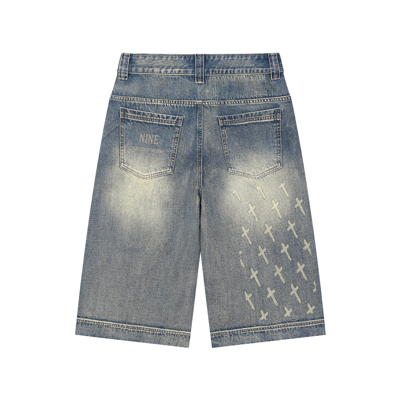 EPHESIANS Vintage Baggy Denim Shorts