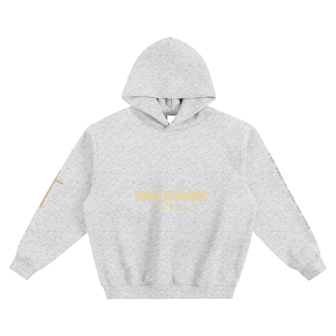 HALLELUJAH FOR THE ANOINTING Fleeced Boxy Hoodie