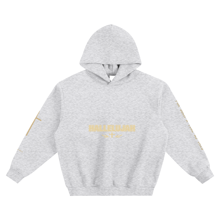 HALLELUJAH FOR THE ANOINTING Fleeced Boxy Hoodie