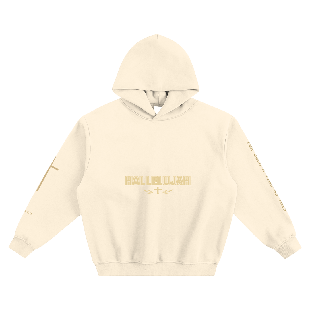 HALLELUJAH FOR THE ANOINTING Fleeced Boxy Hoodie
