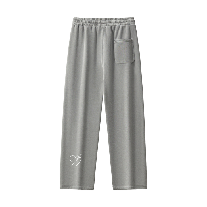 LOVE LIKE JESUS Frayed Enzyme Washed Fleece Sweatpants