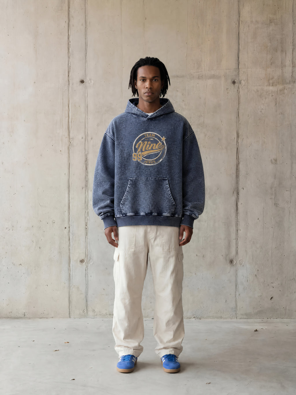Snow Wash Oversized Hoodie