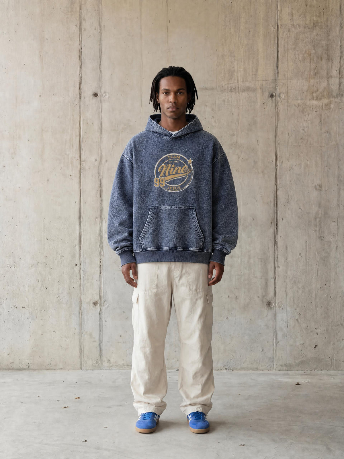 Snow Wash Oversized Hoodie