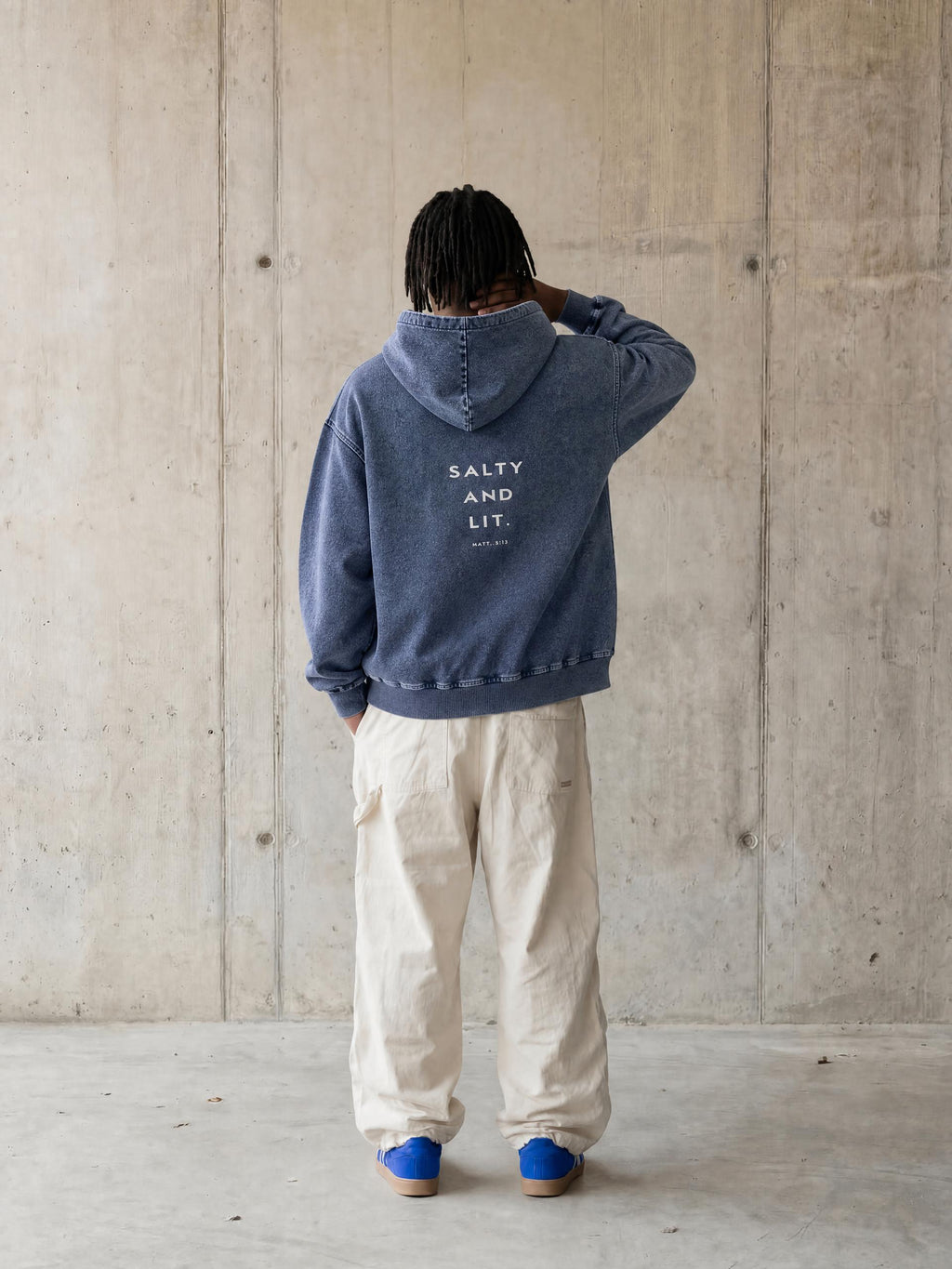 Snow Wash Oversized Hoodie