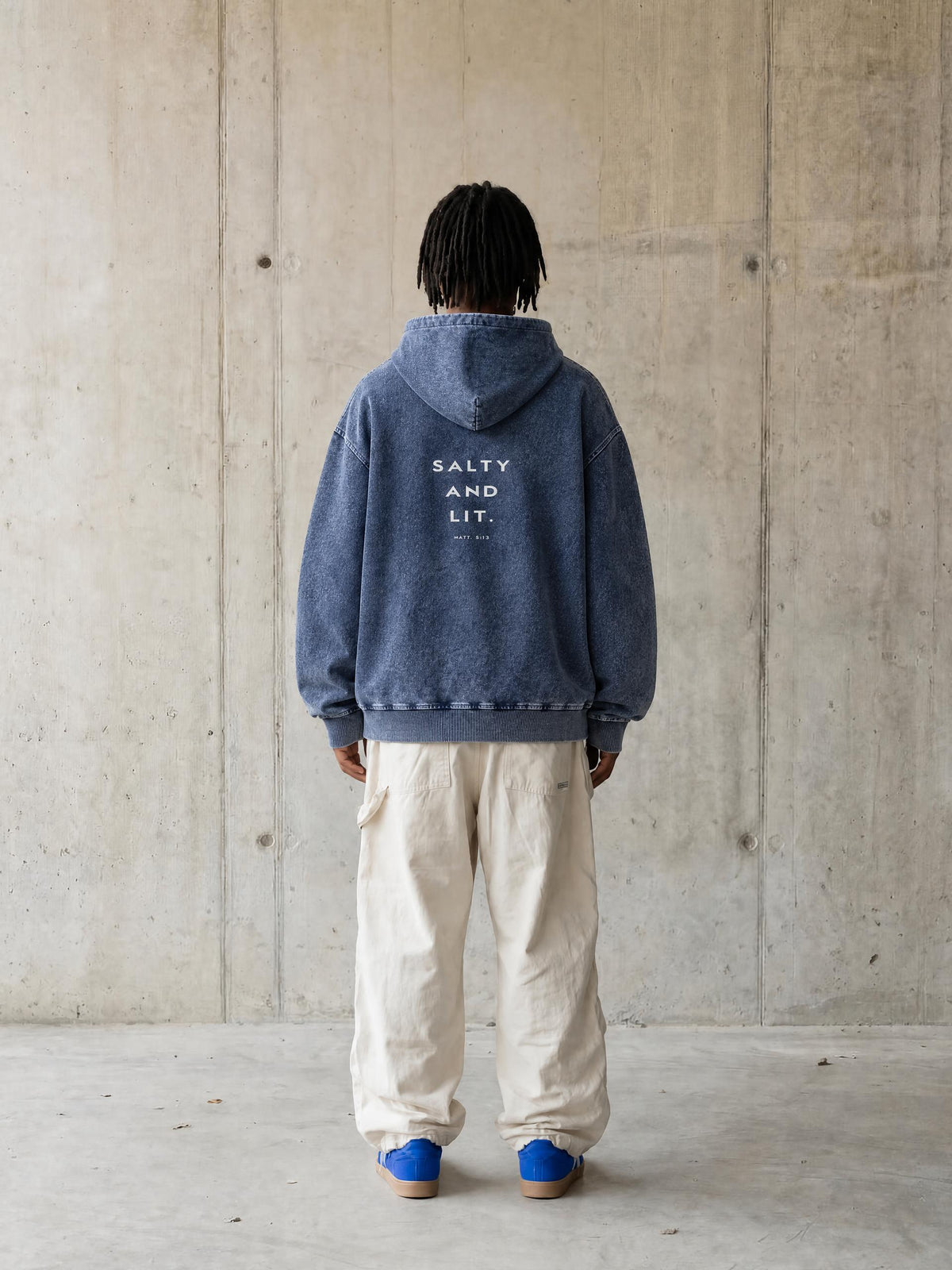 Snow Wash Oversized Hoodie