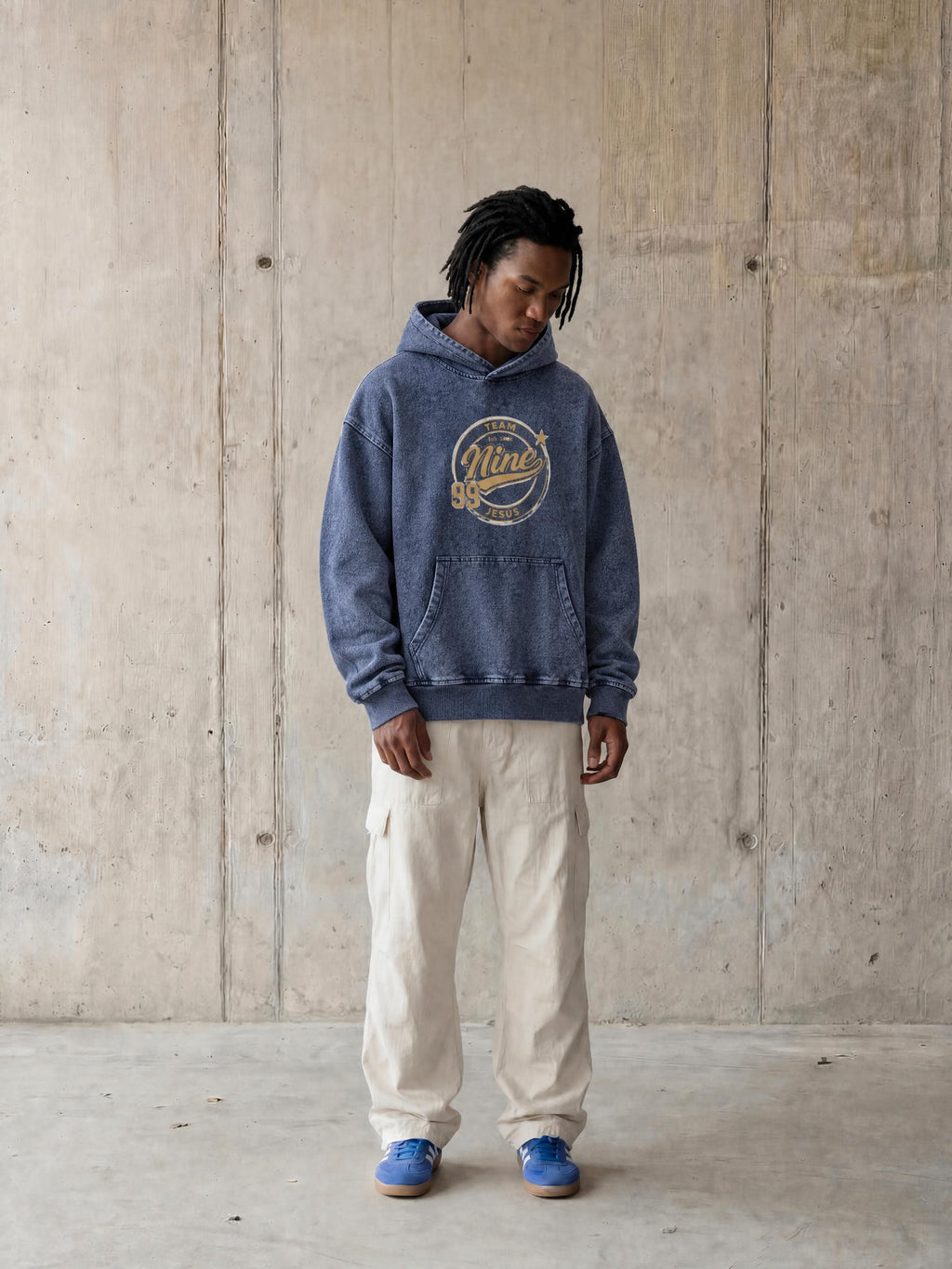 Snow Wash Oversized Hoodie