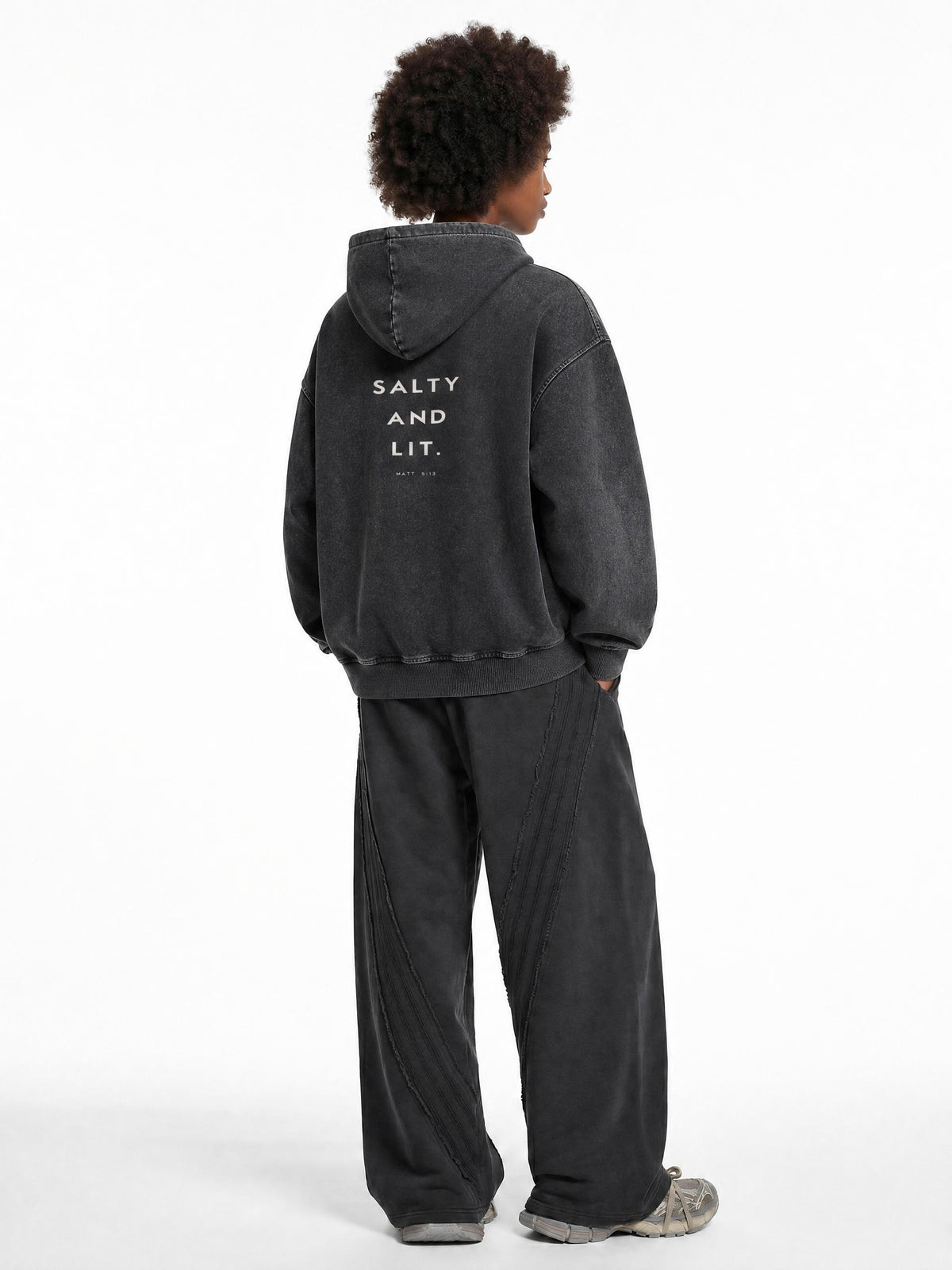 Snow Wash Oversized Hoodie