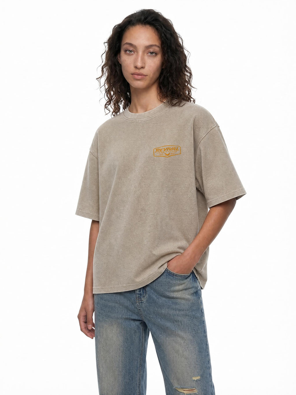 Revival Generation Waffle Boxy T-Shirt