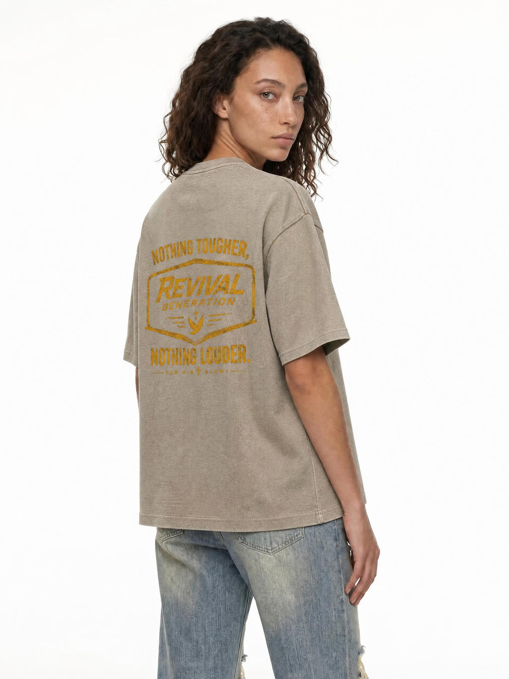 Revival Generation Waffle Boxy T-Shirt