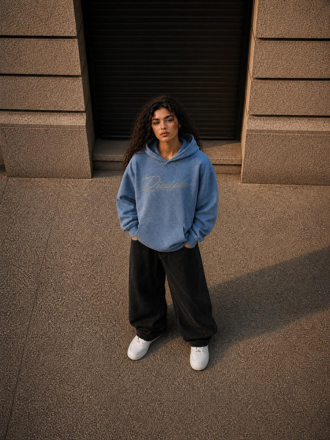 DISCIPLE Waffle Boxy Hoodie