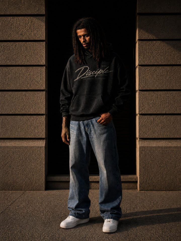 DISCIPLE Waffle Boxy Hoodie