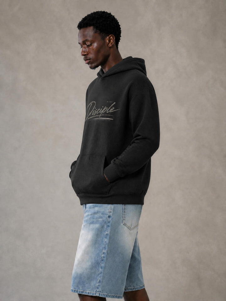 DISCIPLE Waffle Boxy Hoodie