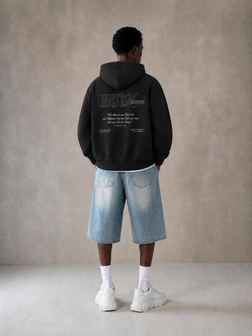 DISCIPLE Waffle Boxy Hoodie
