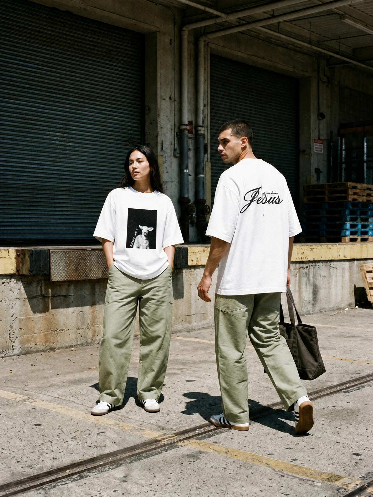 Jesus Walks Cotton T-Shirt