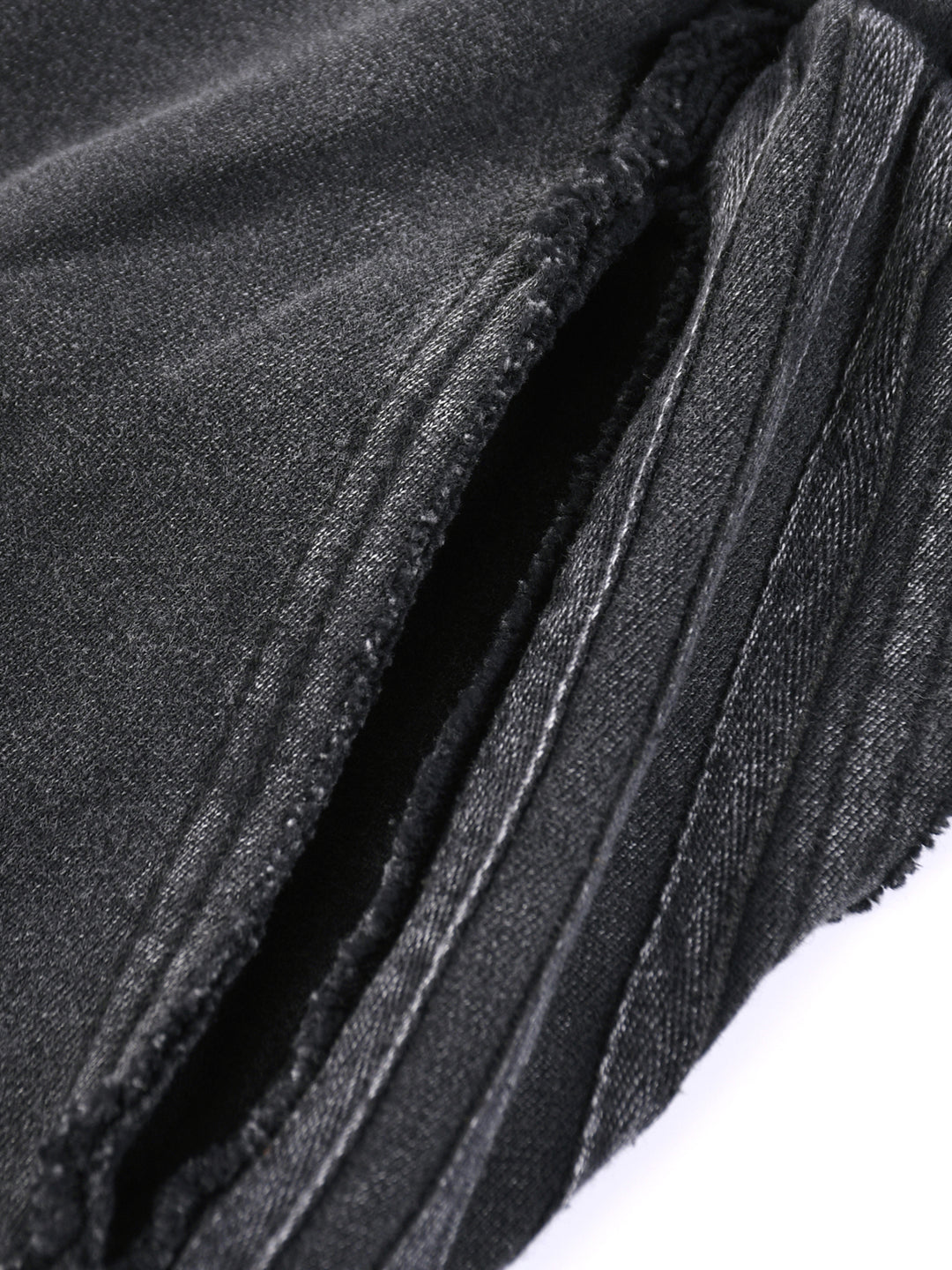 PSALM 91 Snow Washed Tape Raw Edge Sweatpants