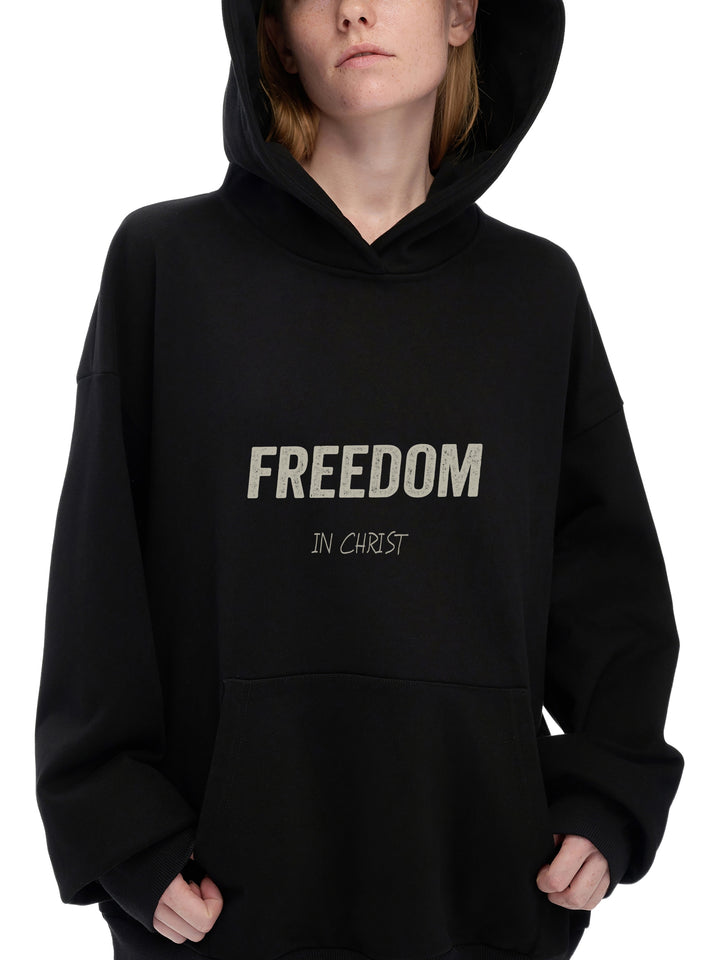 Soul Not For Sale/Freedom Oversized Heavyweight Fleece Hoodie