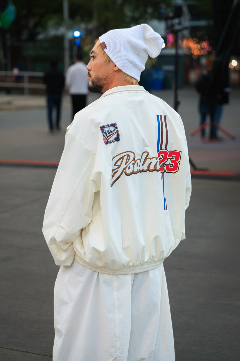 JEHOVAH RAAH Stand Collar Bomber Jacket