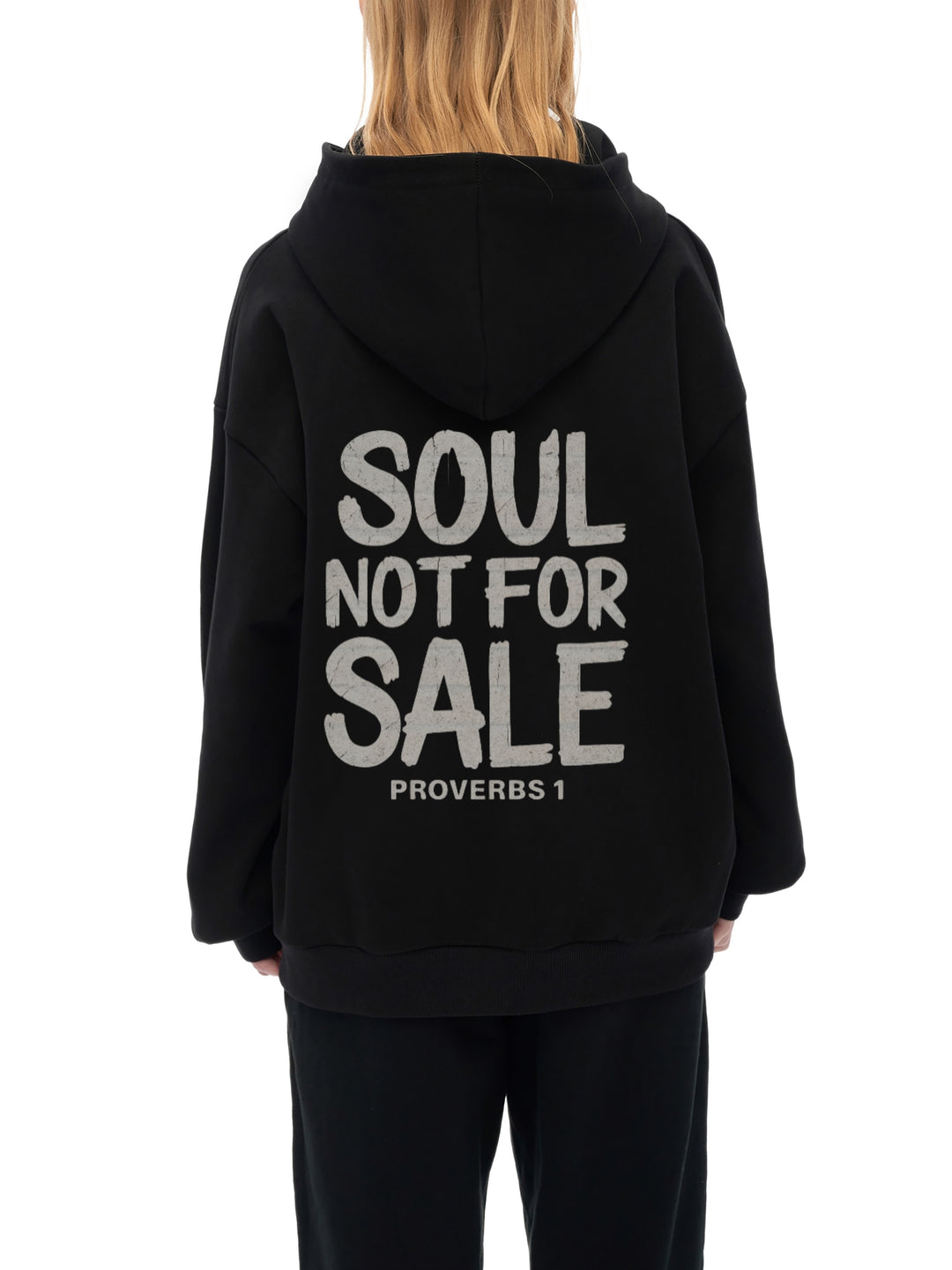 Soul Not For Sale/Freedom Oversized Heavyweight Fleece Hoodie