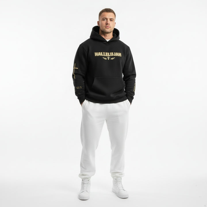 HALLELUJAH FOR THE ANOINTING Fleeced Boxy Hoodie